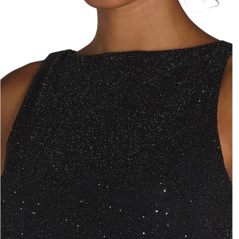 Madden NYC Women’s Sparkle Tank Top & Flare Pants Set, 2-Piece, Size Medium - Picture 3 of 4